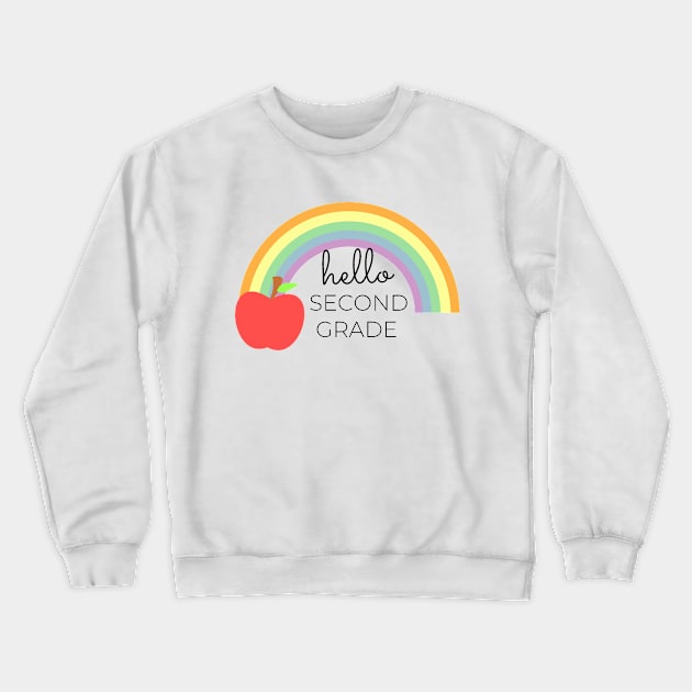 Hello Second Grade -1st day of school Crewneck Sweatshirt by Petalprints